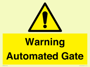 Warning Automated Gate